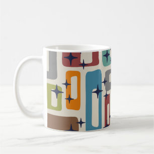 Retro Mid Century Modern Abstract Pattern Coffee Mug