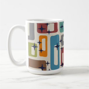 Retro Mid Century Modern Abstract Pattern Coffee Mug