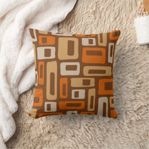 Retro Mid Century Modern Abstract Pattern Cushion