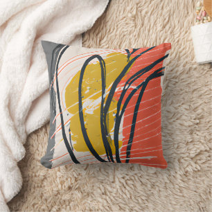 Retro Mid Century Modern Abstract Pattern Cushion