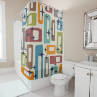 Retro Mid Century Modern Abstract Pattern