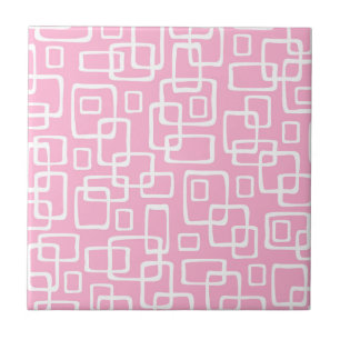 Retro Mid Century Modern Abstract Pattern Tile