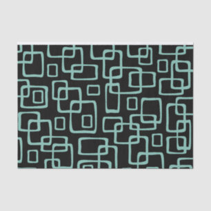 Retro Mid Century Modern Abstract Pattern Tissue Paper