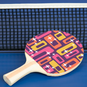 Retro Mid Century Modern Abstract Ping Pong Paddle