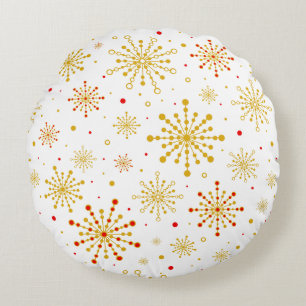 Retro Mid-Century Modern Atomic Round Cushion