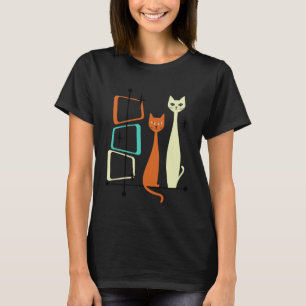 Retro Mid-Century Modern Cats 50s 60s Style T-Shir T-Shirt
