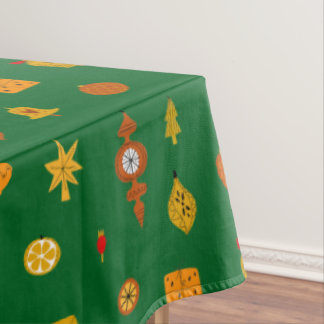 Retro Mid-Century Modern Christmas Icons  Tablecloth