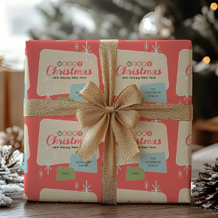 Retro Mid-century Modern Christmas Wrapping Paper