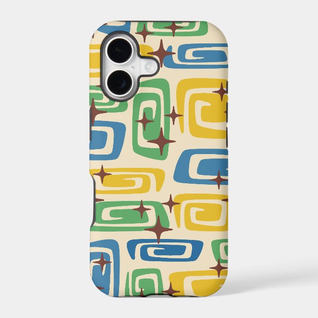 Retro Mid Century Modern Cosmic iPhone / iPad case (Back)