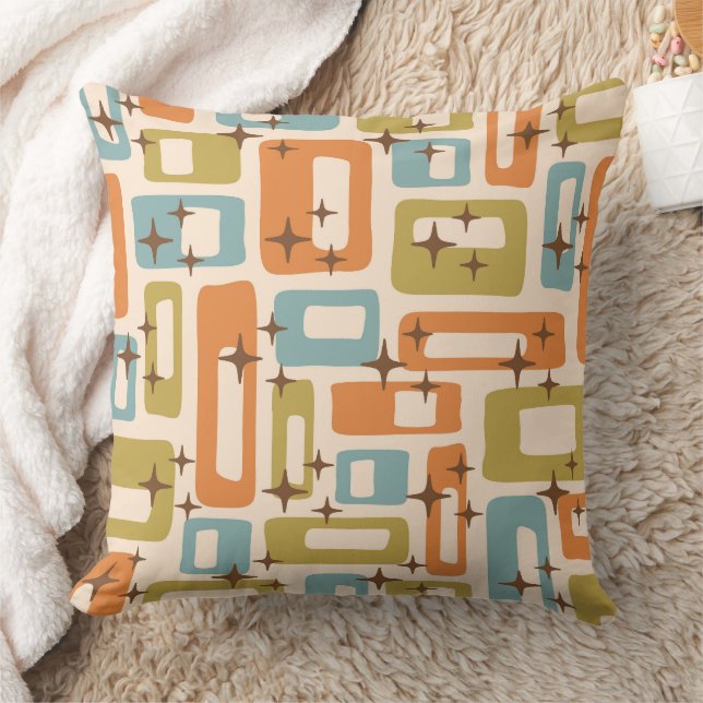 Retro Mid Century Modern Cushion (Blanket)