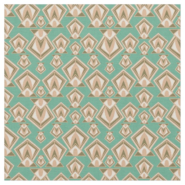 Retro Mid Century Modern Diamond Fabric (Close Up)