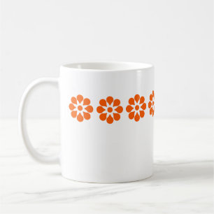 Retro Mid Century Modern Floral Pattern Coffee Mug