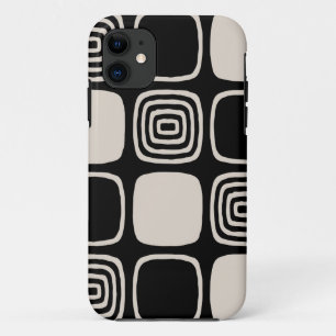 Retro Mid Century Modern Geometric Abstract iPhone 11 Case