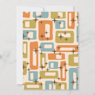Retro Mid Century Modern Invitation