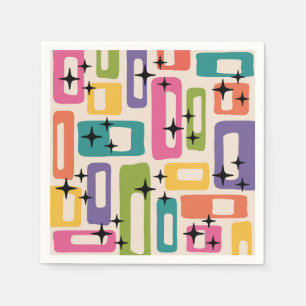 Retro Mid Century Modern Napkin