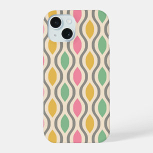 Retro Mid Century Modern Ogee Pattern iPhone 15 Case