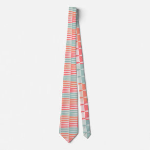 Retro Mid Century Modern Pattern Geometric Drops Tie