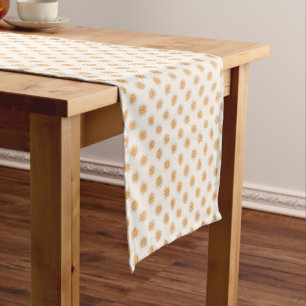 Retro Mid-Century Modern Pattern Short Table Runner