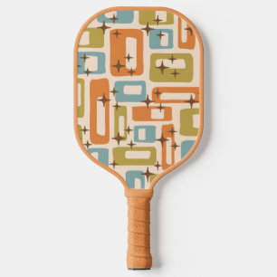 Retro Mid Century Modern Pickleball Paddle