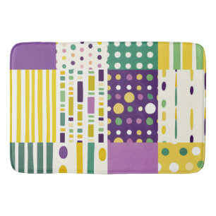 Retro Mid-century modern Pop art inspired Bath Mat