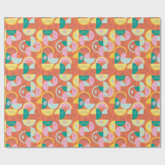 Retro Mid-Century Modern  Sunny Palm Springs Wrapping Paper