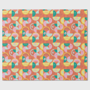 Retro Mid-Century Modern Sunny Palm Springs Wrapping Paper