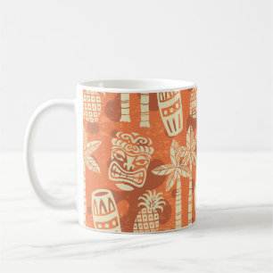 Retro Mid Century Modern Tiki Pattern Coffee Mug