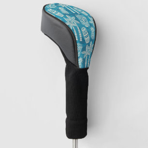 Retro Mid Century Modern Tiki Pattern Golf Head Cover
