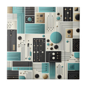Retro Mid Century Modern Tile