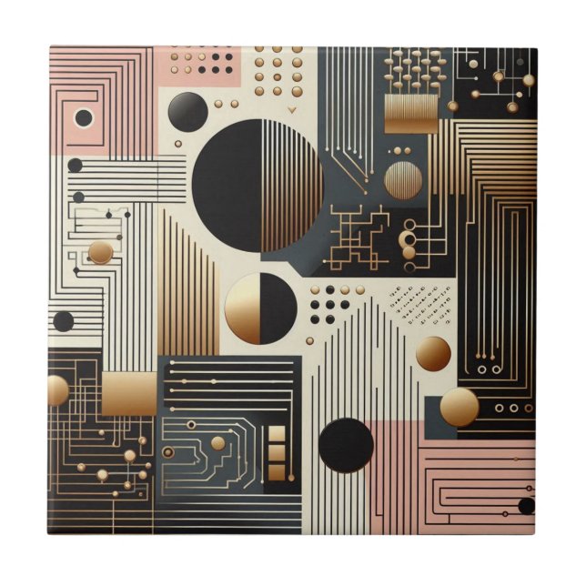 Retro Mid Century Modern  Tile (Front)