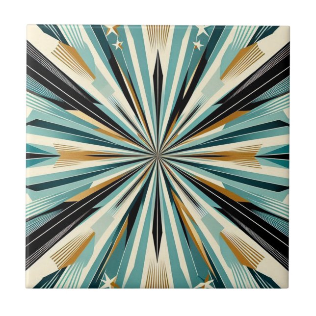 Retro Mid Century Modern  Tile (Front)