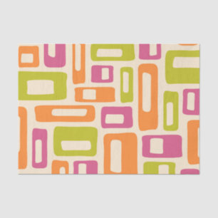 Retro Mid Century Modern Tissue Paper
