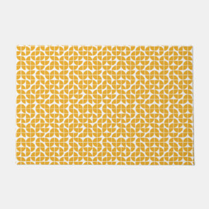 Retro Mid Century Modern Yellow Doormat
