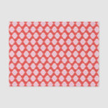 Retro Mid Century Red & Pink Christmas Tissue Paper<br><div class="desc">A fun and festive retro Christmas pattern inspired my mid-century modern design. Vintage ogee shapes in Christmas colours of red,  pink and white.</div>