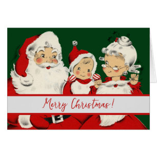 Retro Mid-Century Santa Family – Kitsch Claus