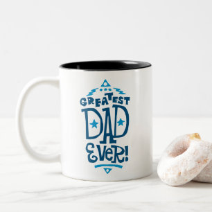 Retro mid-century type Greatest Dad Ever Mug