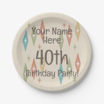 Retro Midcentury 40th Birthday