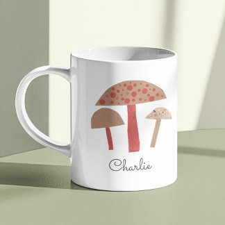 Retro Midcentury Mushrooms Cute Vintage-Inspired Coffee Mug