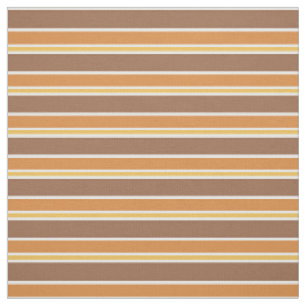 Retro Midcentury Stripes Multicolored Fabric