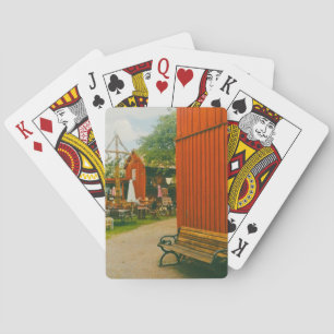 Retro Midsummer celebration in Trosa, Sweden Playing Cards
