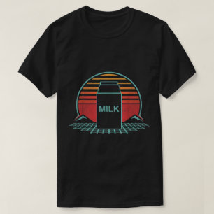 Retro Milk Vaporwave Aesthetic T-Shirt