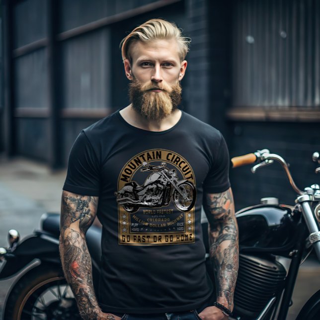Retro Million Dollar Highway Motorcycle T-Shirt (Creator Uploaded)