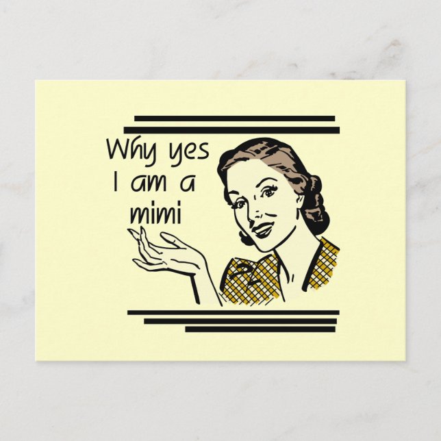 Retro Mimi T-shirts and Gifts Postcard (Front)
