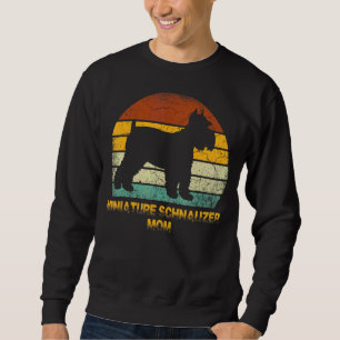 Retro Miniature Schnauzer Mum Doxie Dog Owner Mot Sweatshirt