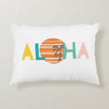 Retro, Minimalist "Aloha"Hawaii Sunset Palm Tree