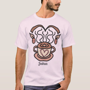 Retro Minimalist My Coffee, My Love   Fun T-Shirt