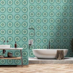 Retro Minimalist Wallpaper with Concentric Circles