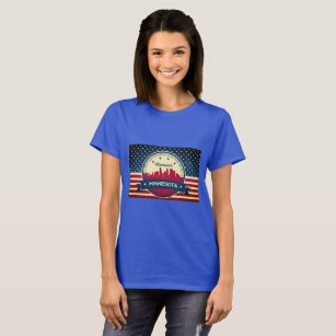 Retro Minneapolis Skyline T-Shirt