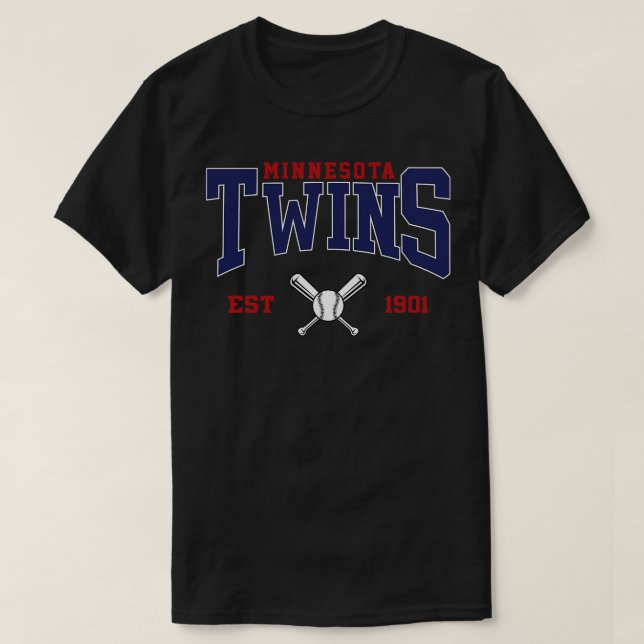 Retro Minnesota Baseball T-Shirt (Design Front)