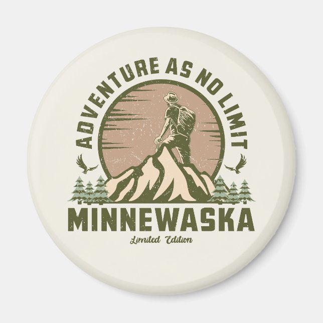 Retro Minnewaska Hike  Magnet (Front)